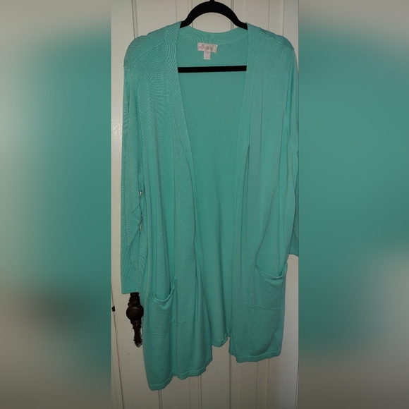 Belle by Kim Gravel long cardigan size 2X - Picture 3 of 4